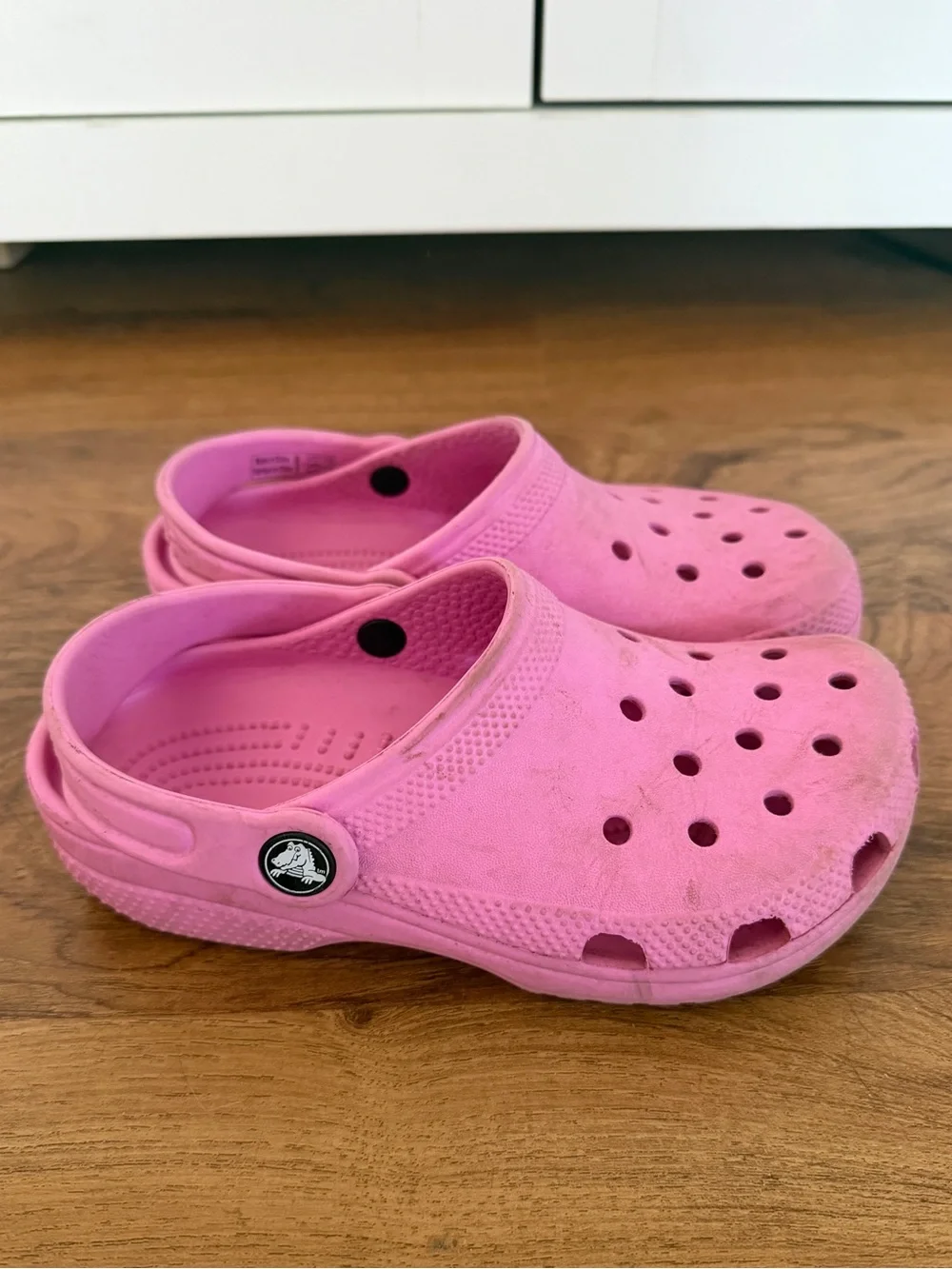 CROCS Kids Pink Classic Clog - Size 1